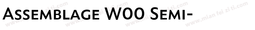 Assemblage W00 Semi字体转换